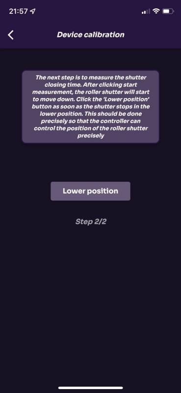 Stopping movement at the bottom